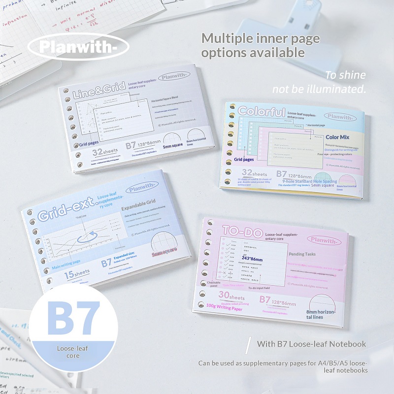 Planned Parenthood - Planwith B7 Softback Loseblatt-Taschennotizbuch, 360 °